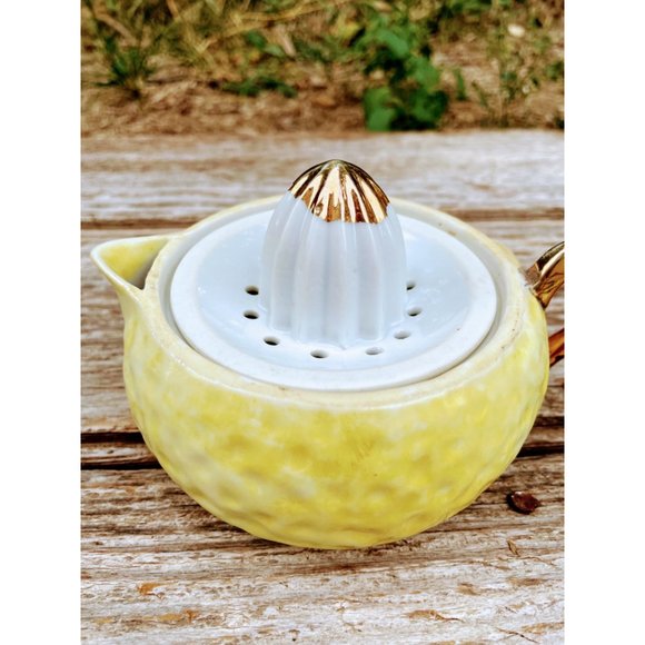 Vintage Porcelain Figural Juicer Pear Fruit 3 Pieces - Picture 9 of 14